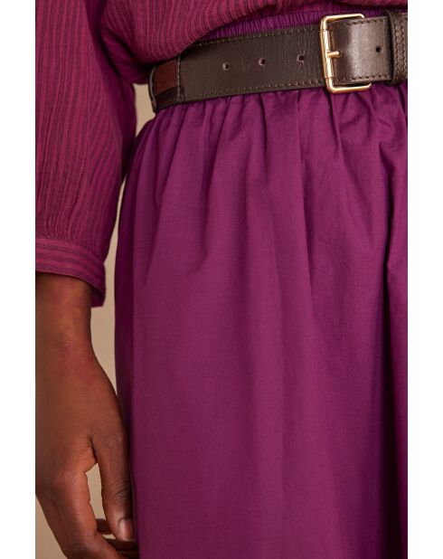 Dunkelfuchsiafarbener J-Braunrock