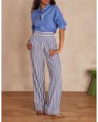 Patty P Stripe Himmelblaue Hose