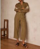 Pantalones Bastien P Linen Leaf