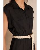 Tuta nera Leslie Overalls