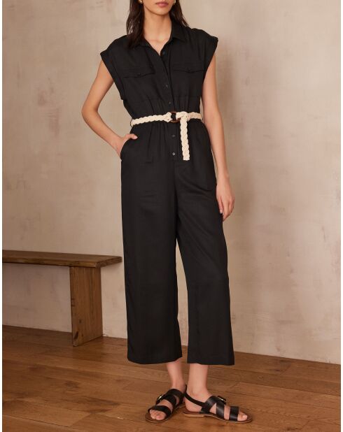 Tuta nera Leslie Overalls