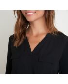 Genna Ts Bi Mat schwarze Bluse