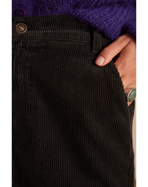 Zwarte fluwelen rok Billie J