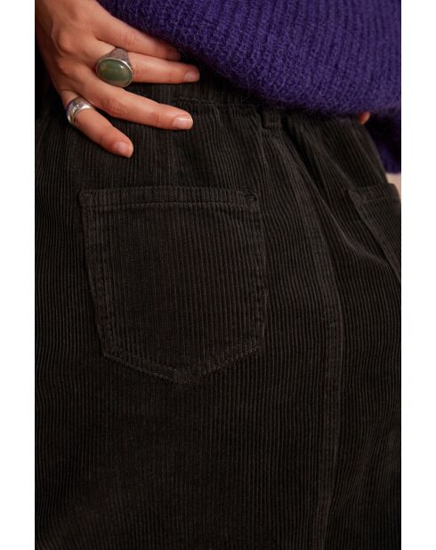 Zwarte fluwelen rok Billie J