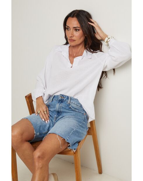 Top Yolina 100% Coton blanche