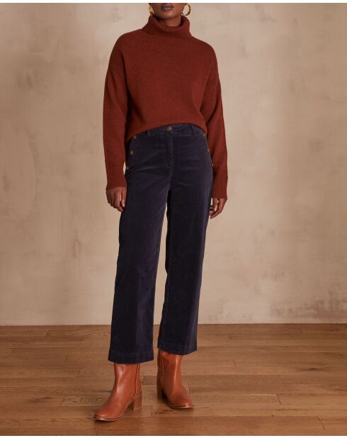 Moss P broek met fluwelen inkt