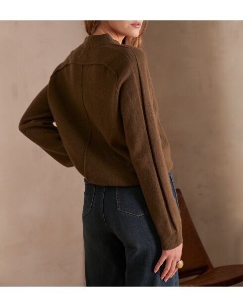 Maglione Clinton in tinta unita color kaki