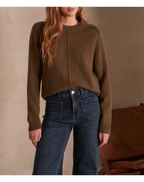 Maglione Clinton in tinta unita color kaki