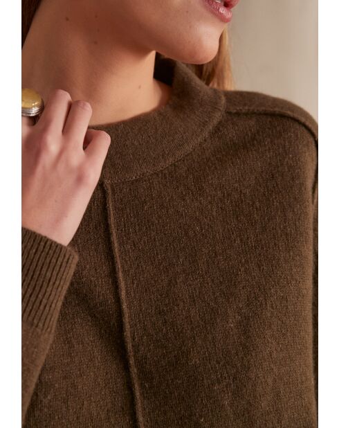 Maglione Clinton in tinta unita color kaki