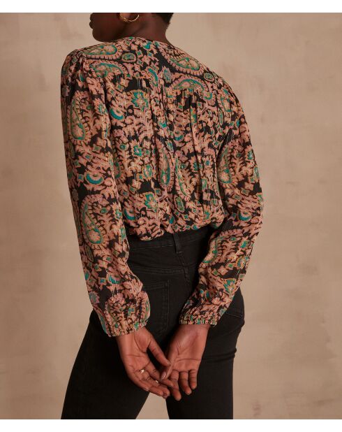 Misha Bl Imp zwarte blouse