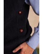 Maglione in mogano blu