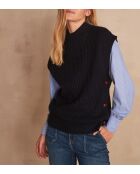 Maglione in mogano blu