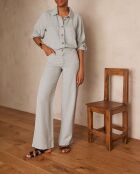 Sandy Bis broek met wijde pijpen light duck