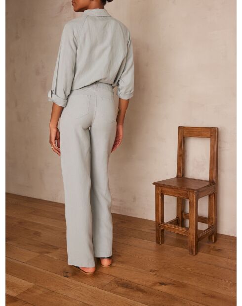 Sandy Bis broek met wijde pijpen light duck