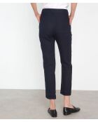 Nalla P Marineblaue Leinenhose