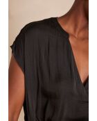 Phany Bl Uni zwarte blouse