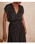 Phany Bl Uni zwarte blouse