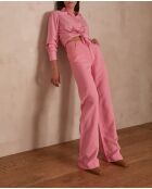 Sandy Bis lichtroze broek met wijde pijpen