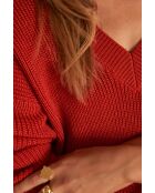 Maglione Madisson color corallo