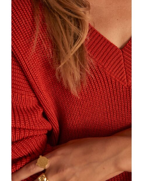 Maglione Madisson color corallo