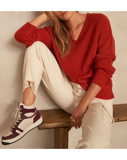 Maglione Madisson color corallo