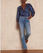 Sonia Straight Fit nieuwe licht gewassen broek