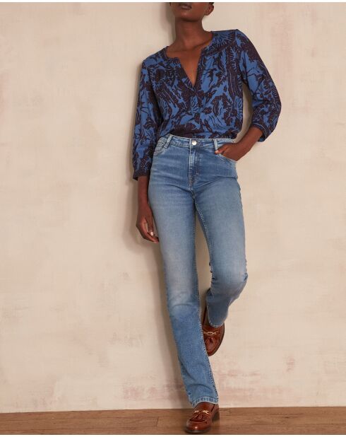 Sonia Straight Fit nieuwe licht gewassen broek