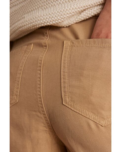 Beige broek Sandy Bis Wide Leg
