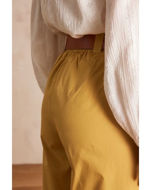 Pantalones Berthie P Uni ocre