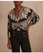 Coco Bl Imp Place schwarze Bluse