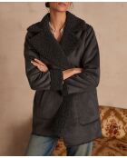 Odelie M Bouclette Wollfell, Anthrazit