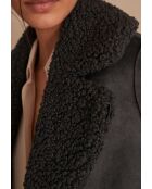 Odelie M Bouclette Wollfell, Anthrazit