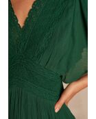 Camille R Engelse groene jurk