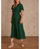 Camille R Engelse groene jurk