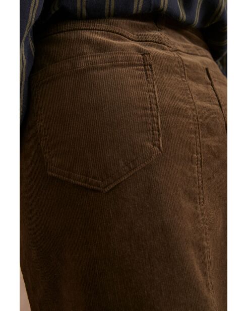 Khakifarbener Samtrock Birdy J