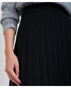 Greta J schwarzer Faltenrock