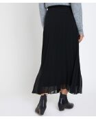 Greta J schwarzer Faltenrock