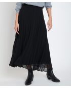 Greta J schwarzer Faltenrock