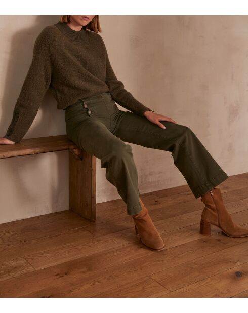 Oxan Overdyed kaki broek