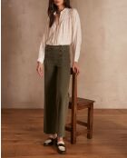 Oxan Overdyed kaki broek