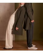 Dany M Khakifarbene gestreifte Jacke