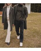 Dany M Khakifarbene gestreifte Jacke