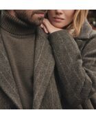 Dany M Khakifarbene gestreifte Jacke