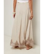 Jupe Mirella 100% Lin beige