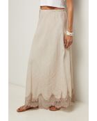 Jupe Mirella 100% Lin beige