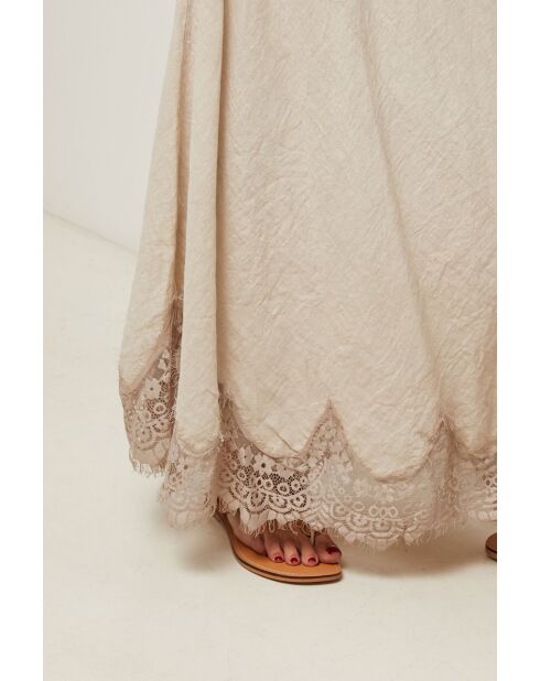 Jupe Mirella 100% Lin beige