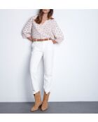 Ecrufarbene Hose Farel P