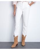 Ecrufarbene Hose Farel P