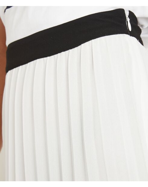 Greta J ecrufarbener Faltenrock