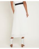 Greta J ecrufarbener Faltenrock